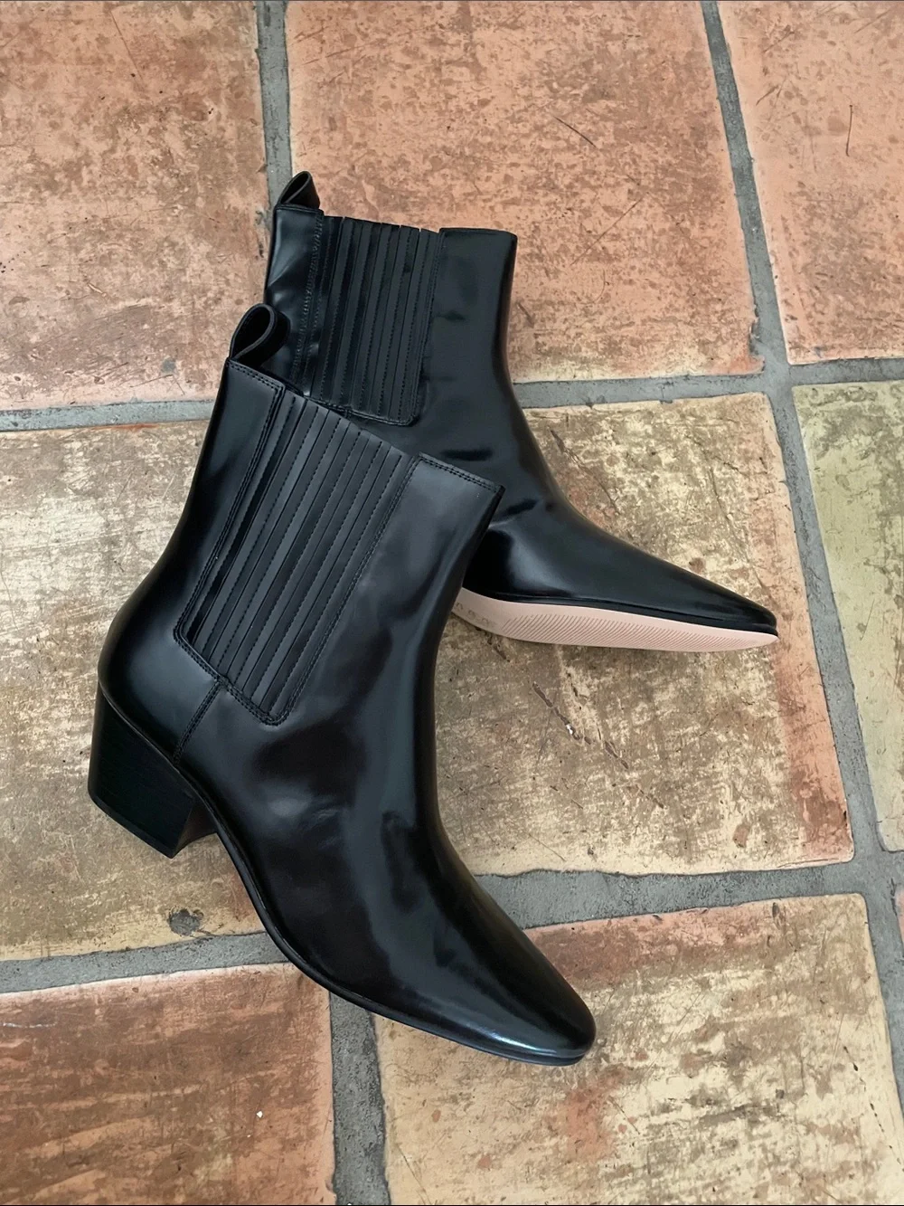 J. Crew Piper Black Leather Ankle Boots Size 11 NEW NIB